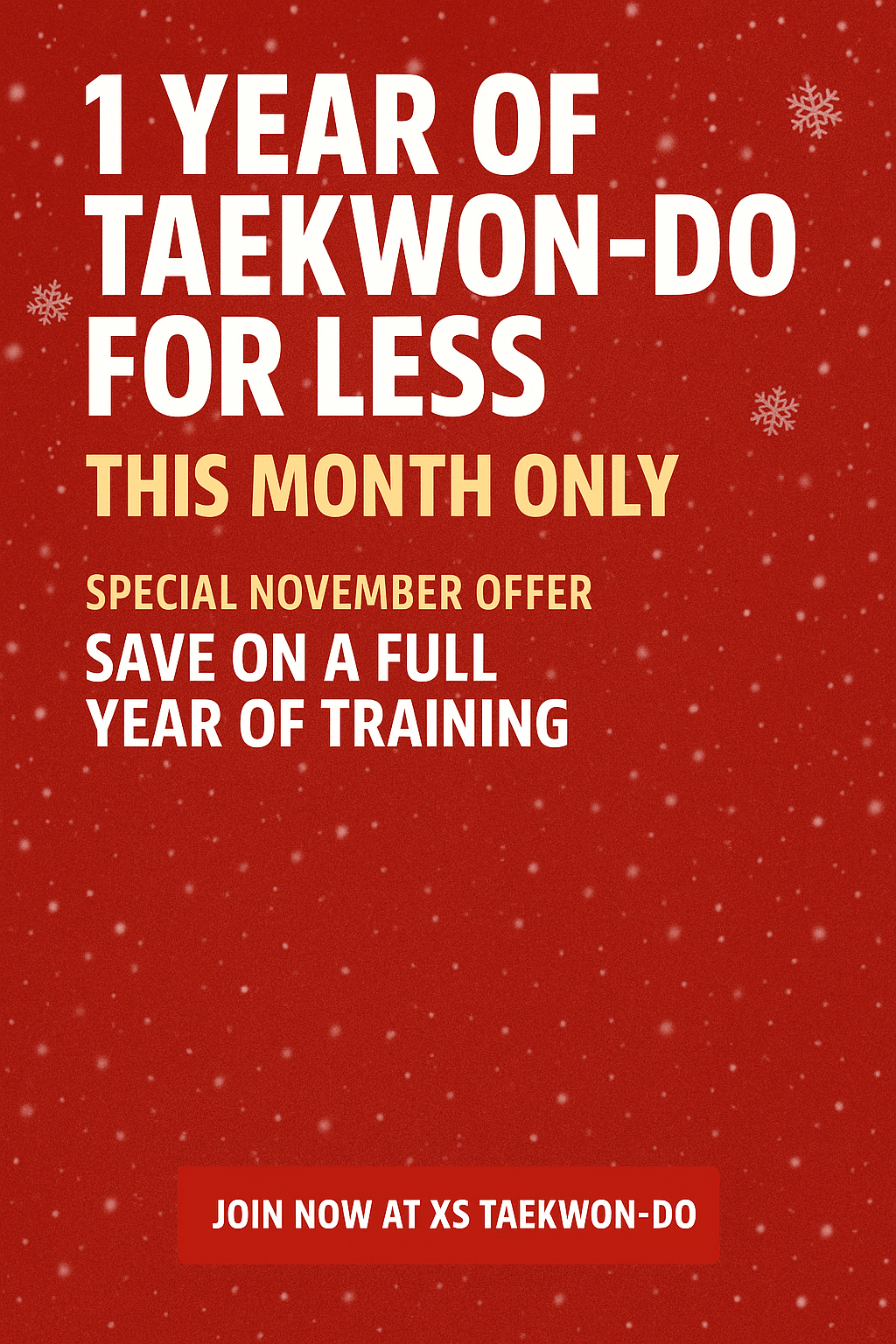 Training Fees - 1 Year *** NOVEMBER ONLY ***