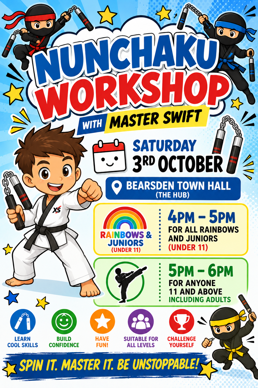 Nunchaku Seminars - Saturday 3rd October 2026